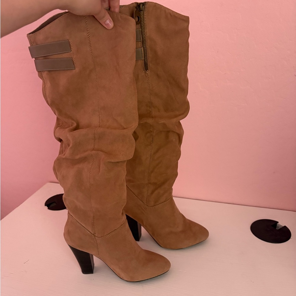 Stylish Tan Knee-High Boots